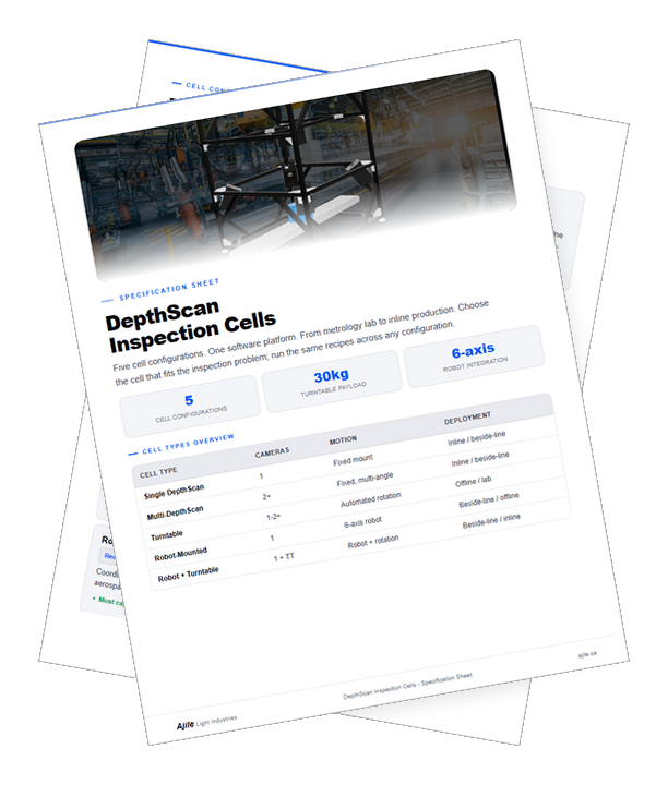 Inspection Cells Spec Sheet PDF download